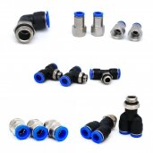 One-touch plastic fittings for housing