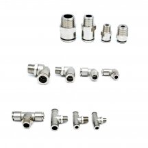 One-touch metal fittings for housing