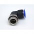 L-Orienting compact elbow adaptor male 6- M5